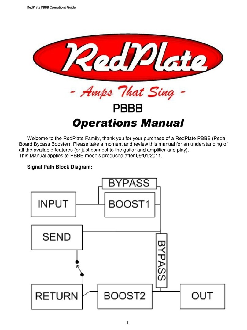 RedPlate PBBB Operation manual