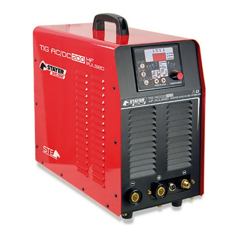 STAYER WELDING POTENZA TIG170 HF operating instructions