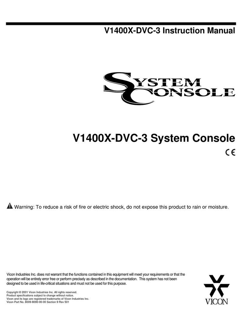 Vicon V1400X-DVC-3 instruction manual