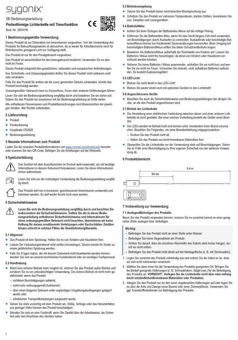 Sygonix SY-4722036 operating instructions