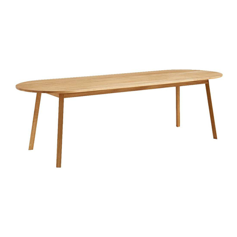 Hay TRIANGLE LEG TABLE User manual