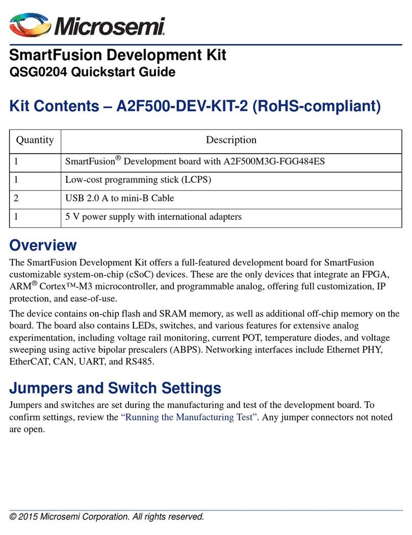 Microsemi SmartFusion A2F500-DEV-KIT-2 User manual Microsemi SmartFusion A2F500-DEV-KIT-2 User manual
