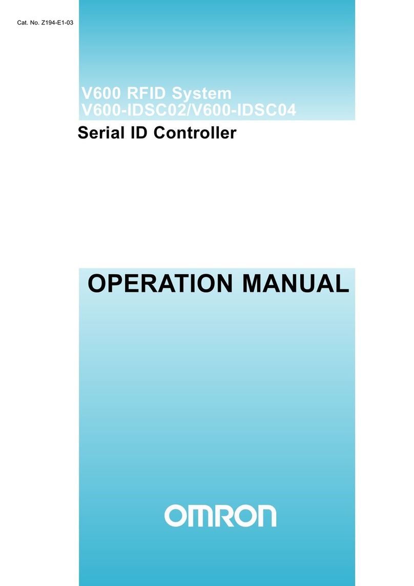 Omron V600 Series User manual