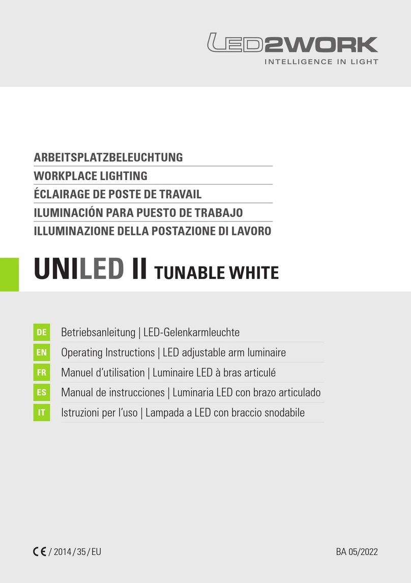 LED2WORK UNILED II User manual