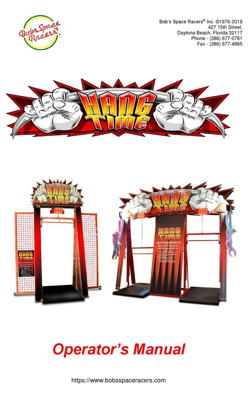 Bob's Space Racers HANG TIME Operator's manual