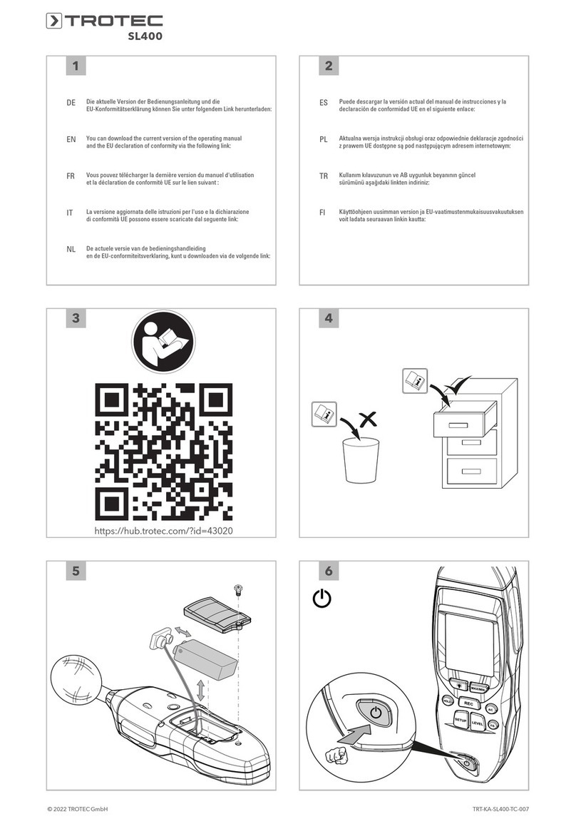 Trotec SL400 User manual Trotec SL400 User manual