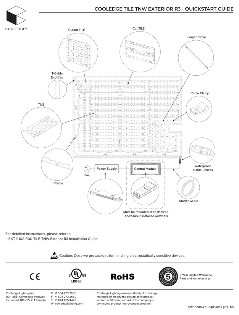 Cooledge TILE TNW EXTERIOR R3 User manual