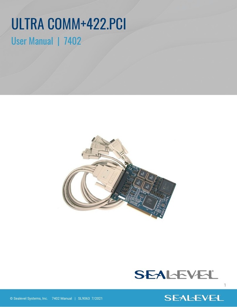 SeaLevel ULTRA COMM+422.PCI User manual