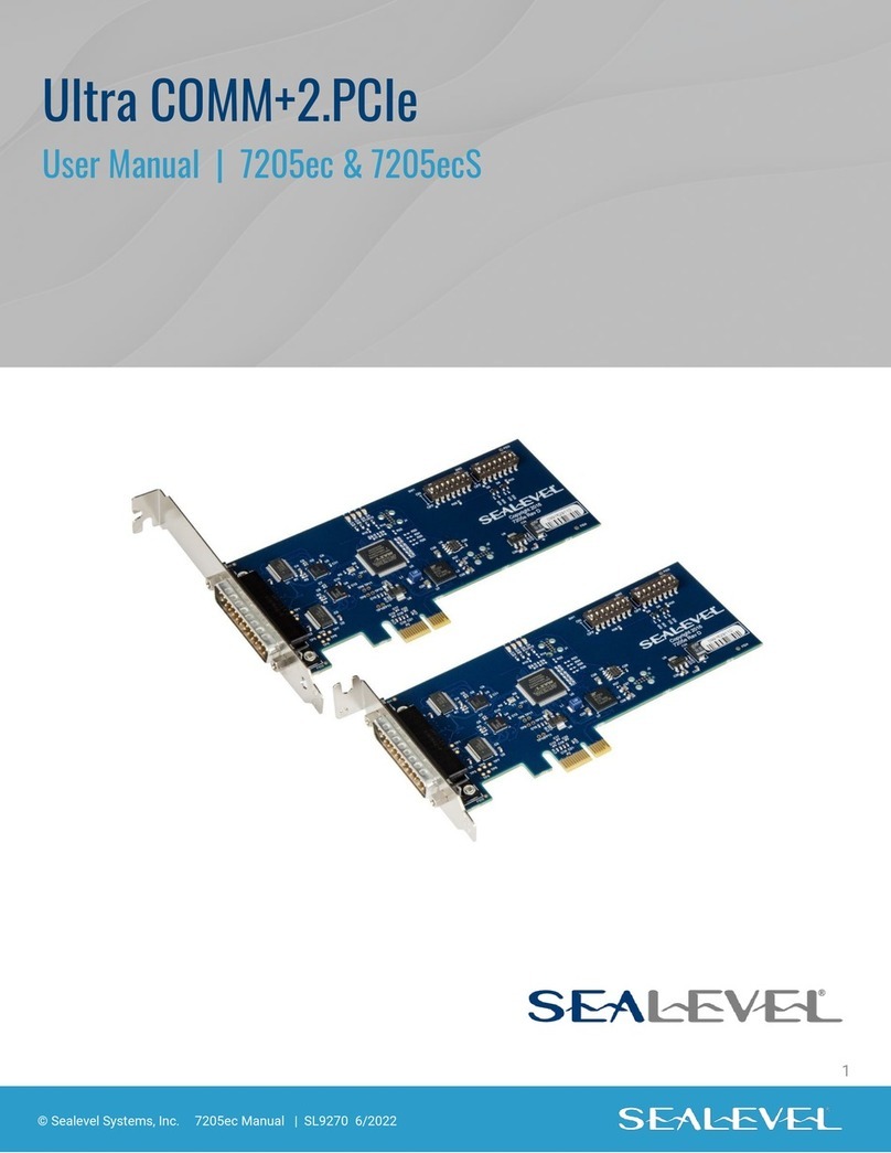 SeaLevel Ultra COMM+2.PCIe 7205ec User manual