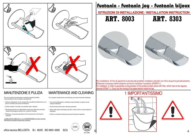 BELLOSTA funtanin joy 8003 installation instructions BELLOSTA funtanin joy 8003 installation instructions