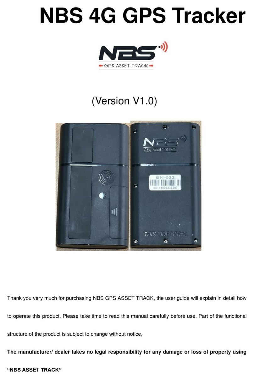 nbs GPS ASSET TRACK User manual