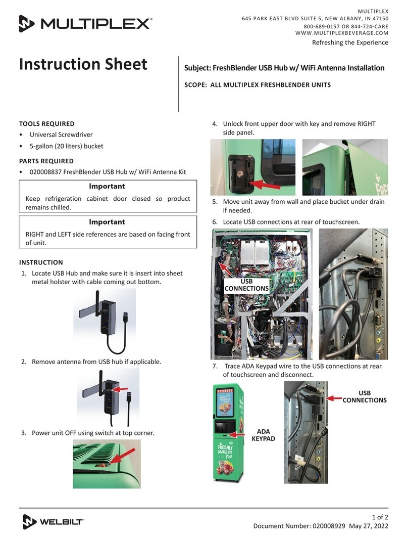 Welbilt Multiplex FreshBlender User manual