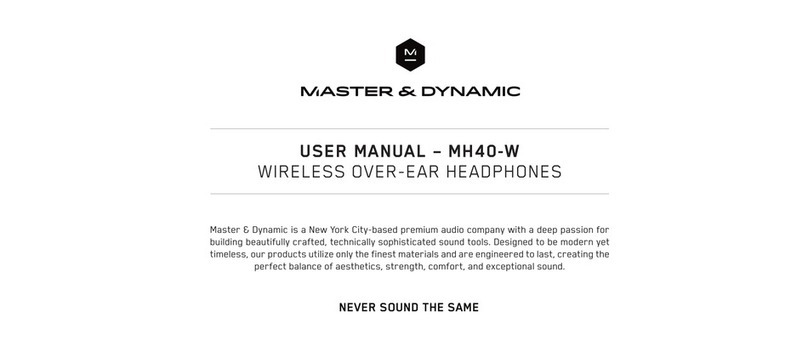Master&Dynamic MH40-W User manual