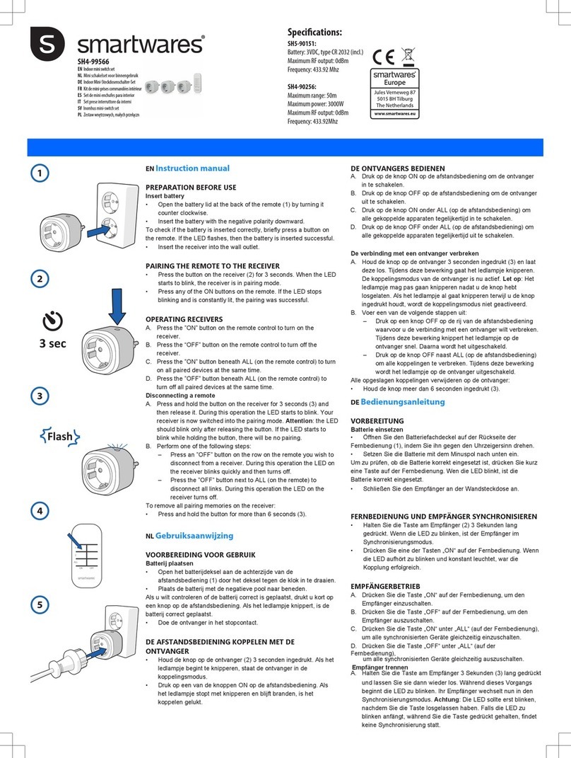 Smartwares SH4-99566 User manual