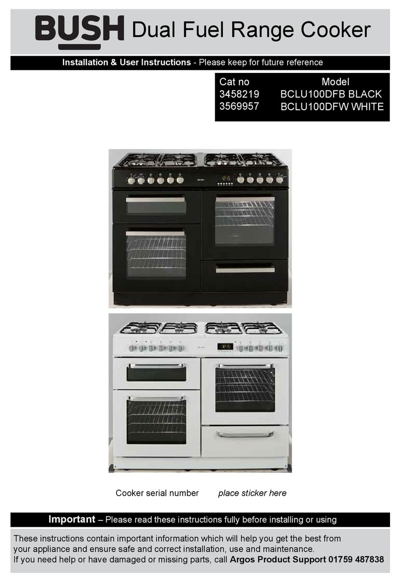 Argos Bush BCLU100DFB Installation & user's instructions