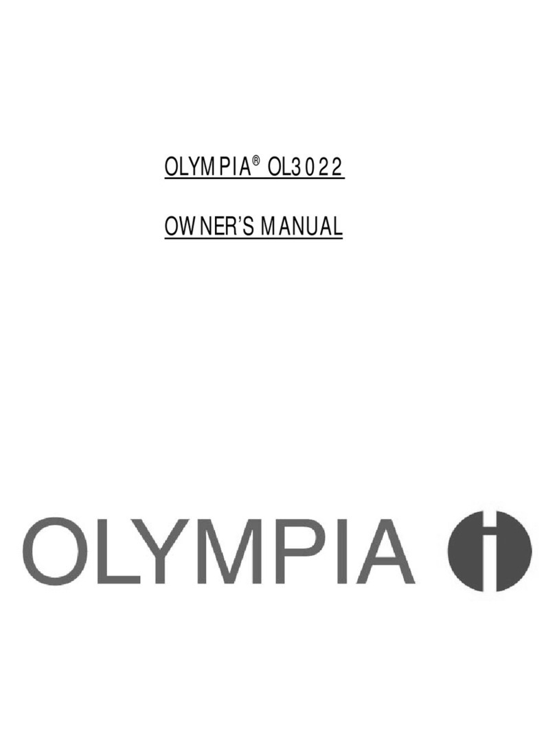 Olympia OL3022 owner's manual