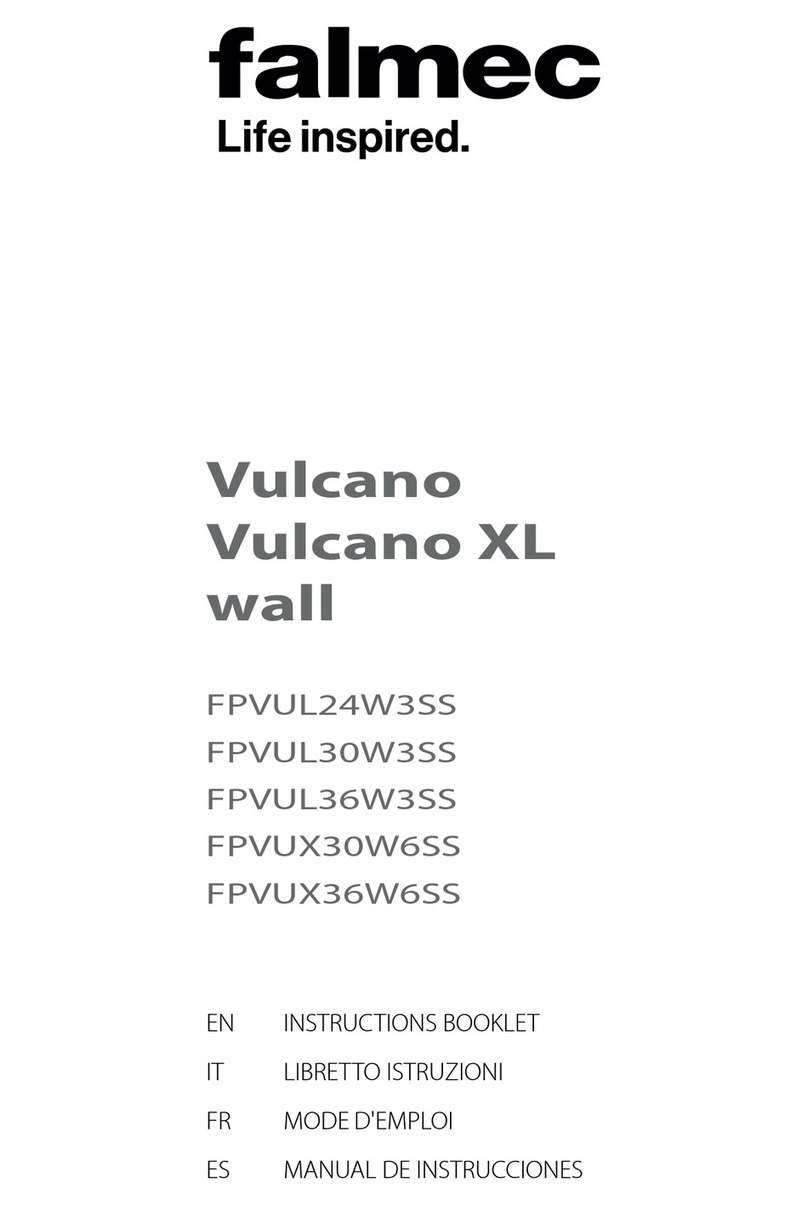 FALMEC Vulcano FPVUL24W3SS User manual
