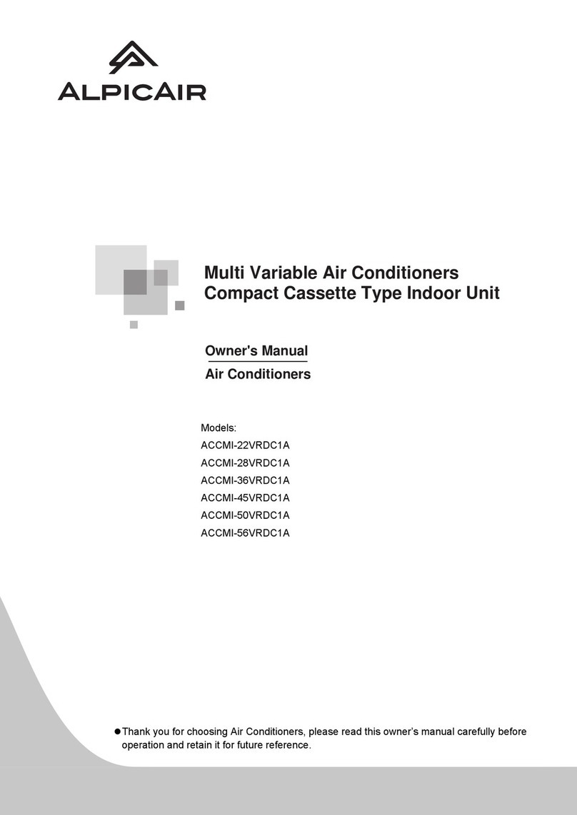 Alpic Air ACCMI-22VRDC1A User manual Alpic Air ACCMI-22VRDC1A User manual