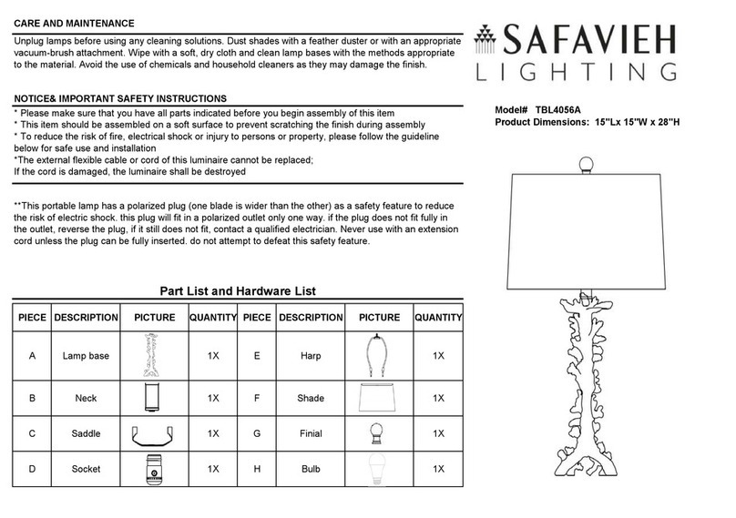 Safavieh TBL4056A manual