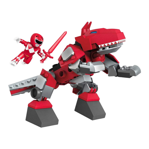 Mega Construx Saban's Power Rangers T-Rex Zord DPK75 Assembly instructions
