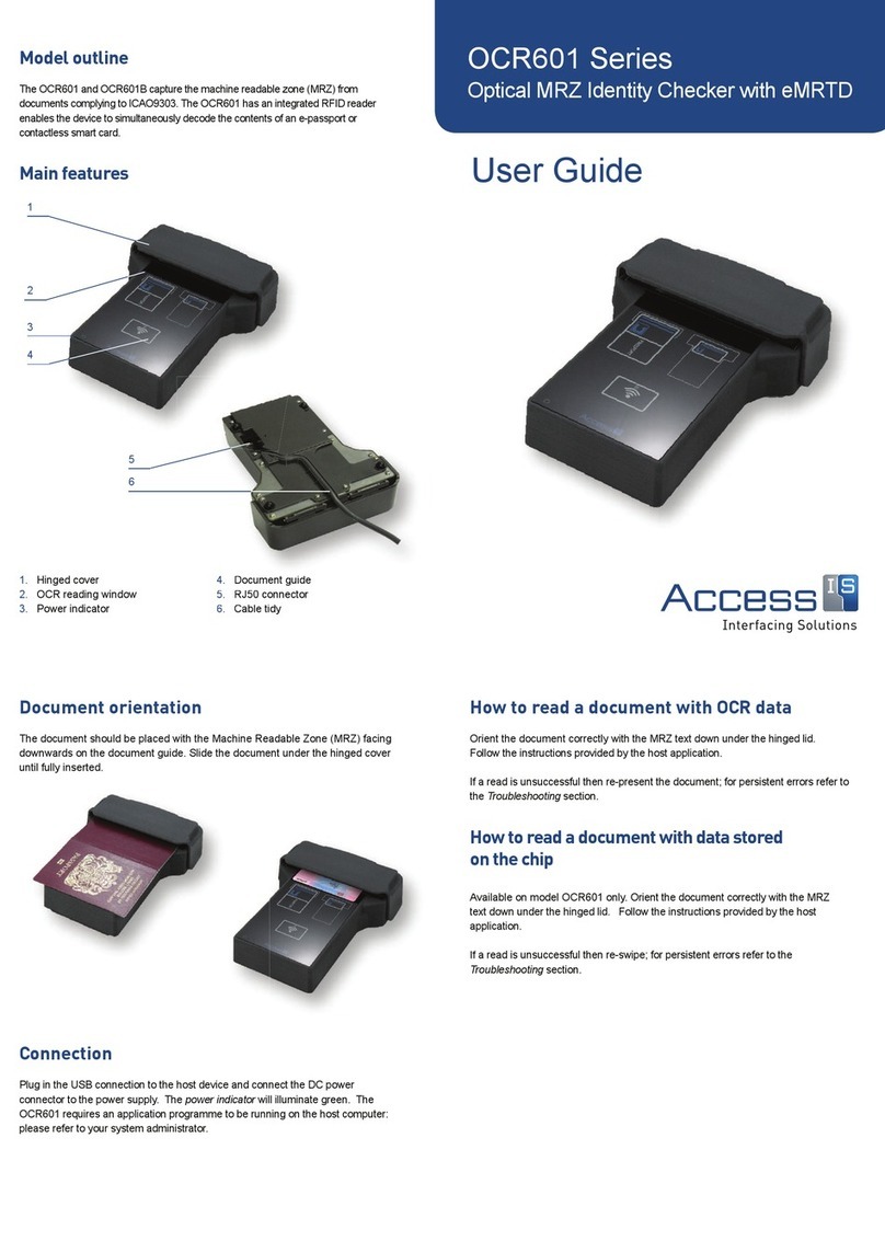 Access Interfacing Solutions OCR601 Series user guide