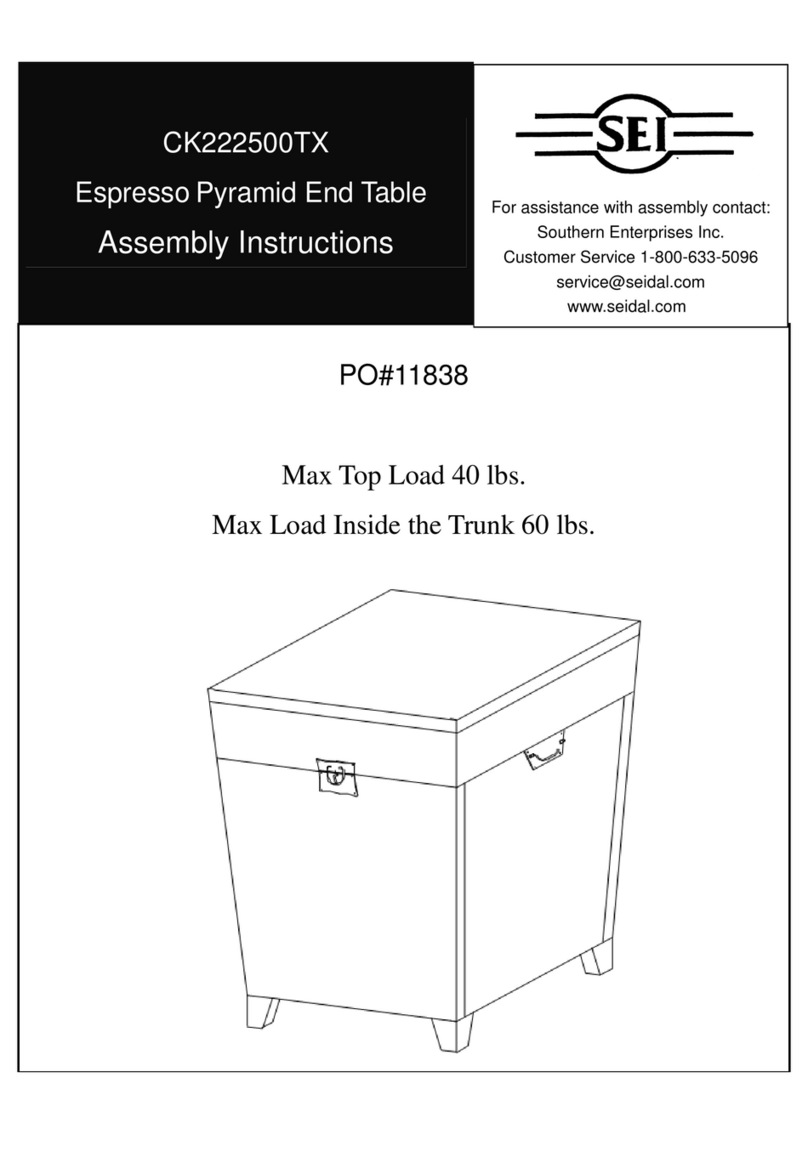 SEI CK222500TX Assembly instructions