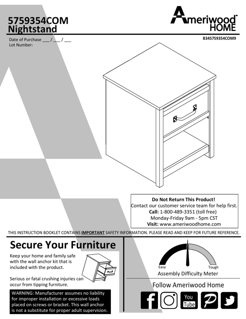 Ameriwood HOME 5759354COM Assembly instructions Ameriwood HOME 5759354COM Assembly instructions
