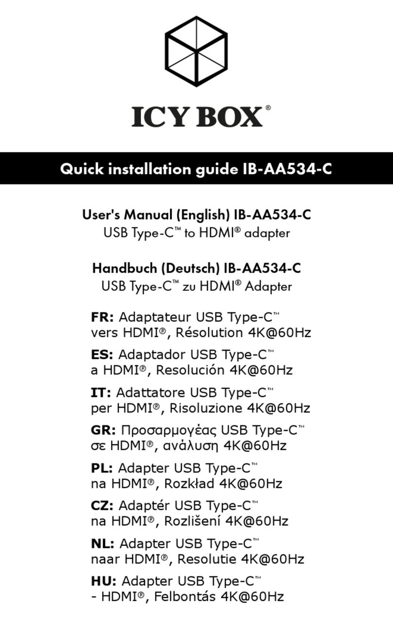 RaidSonic Technology ICY BOX IB-AA534-C Quick installation guide