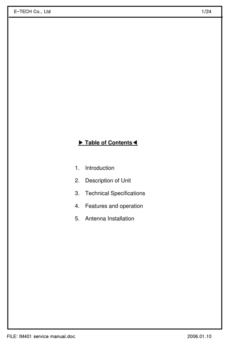 E-Tech IM401 manual