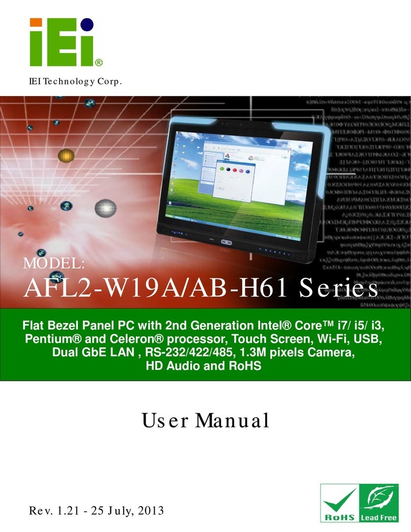 IEI Technology AFL2-W19A-H61 Series User manual