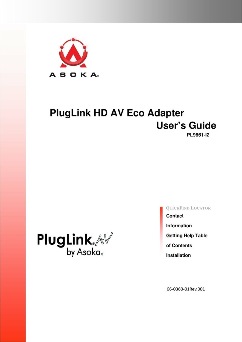 Asoka PlugLink PL9661-I2 user guide