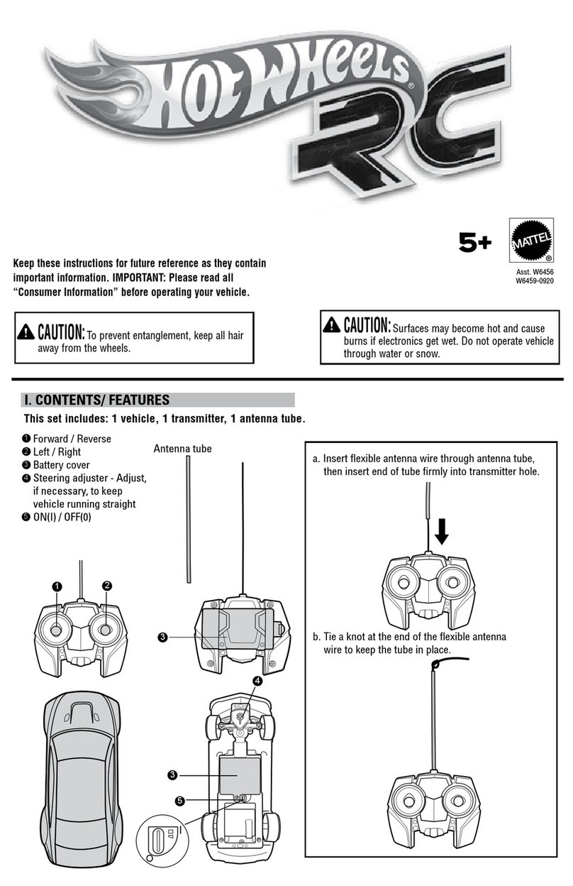 Mattel Hot Wheels RC W6456 User manual