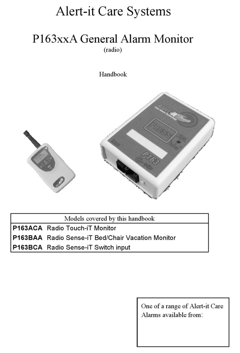 Alert-it Care Systems P163 Series User manual