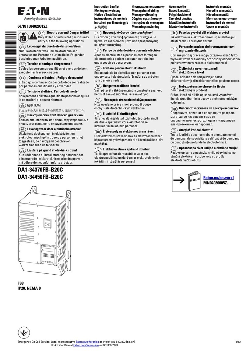 Eaton DA1-34370FB-B20C Manual