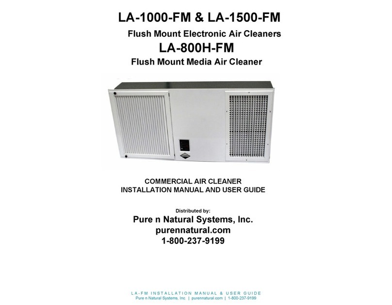 Pure n Natural Systems LA-1000-FM Installation manual and user's guide