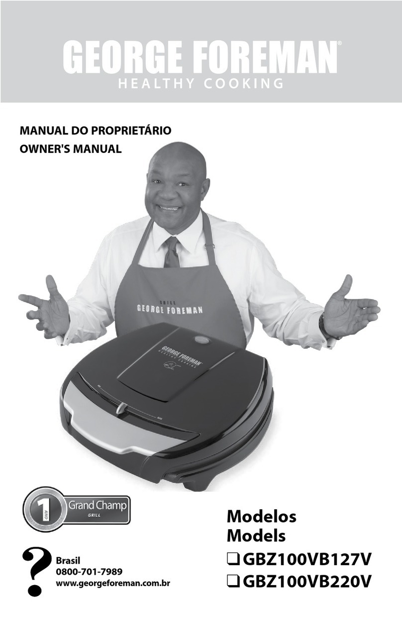 George Foreman GBZ100VB127V User manual