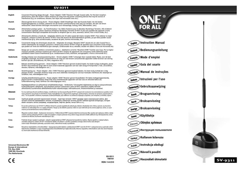 One Forall SV-9311 User manual One Forall SV-9311 User manual