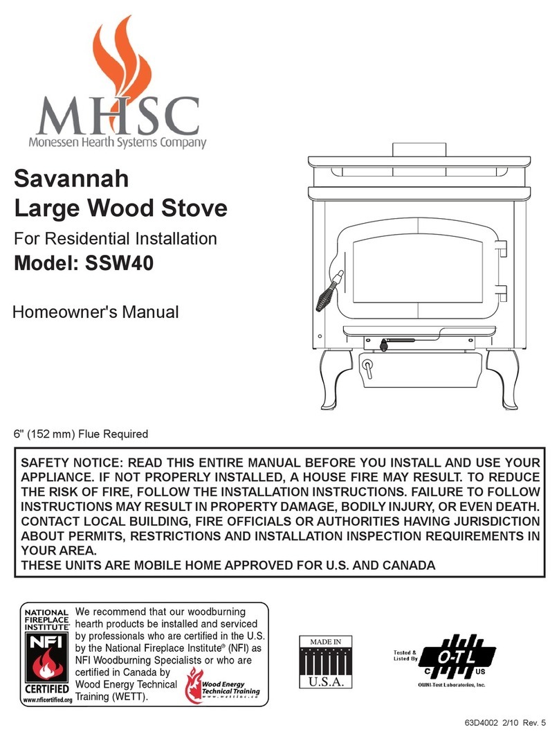 MHSC Savannah SSW40 Homeowner's manual MHSC Savannah SSW40 Homeowner's manual