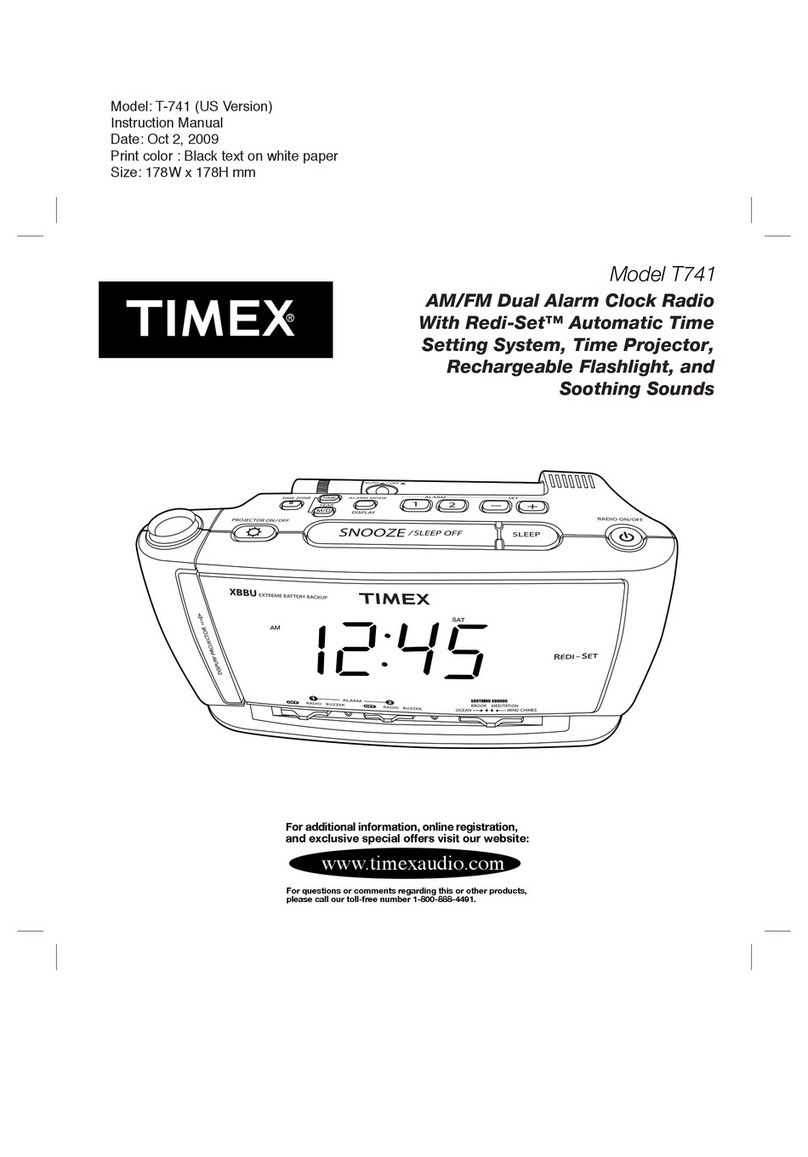 Timex T-741 User manual