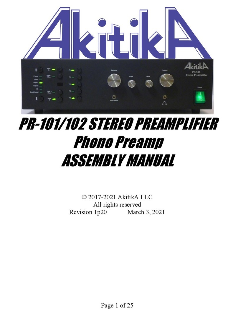 AkitikA PR-101 User manual AkitikA PR-101 User manual