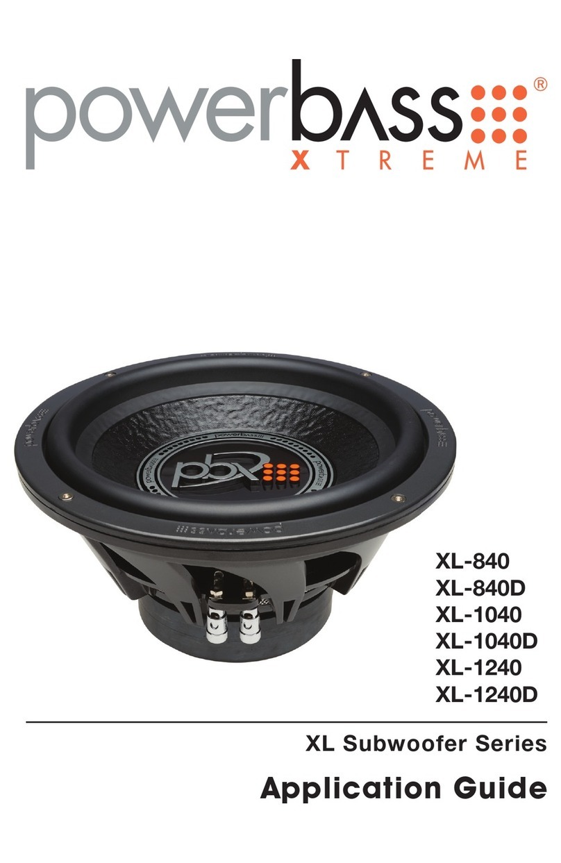 Power bass XL Series Application guide Power bass XL Series Application guide