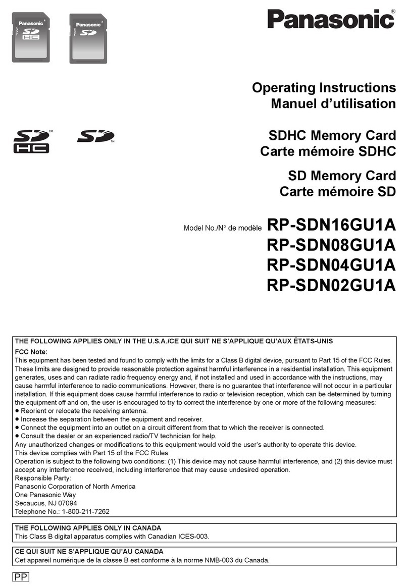 Panasonic RP-SDN16GU1A User manual