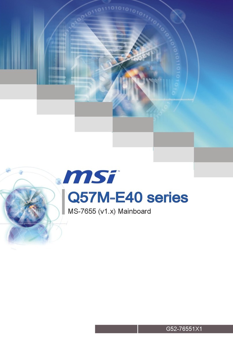 MSI Q57M-E40 Series User manual MSI Q57M-E40 Series User manual