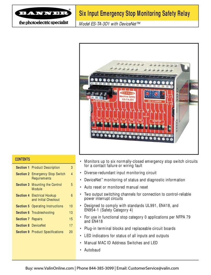 Banner ES-TA-3D1 manual