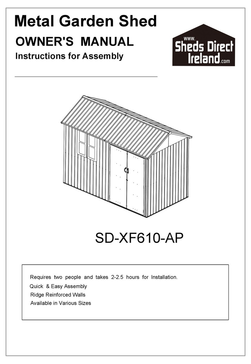 Sheds Direct Ireland SD-XF610-AP owner's manual