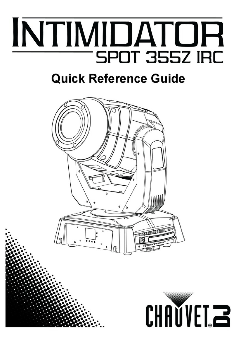 Chauvet Intimidator Spot 375Z IRC Quick reference guide