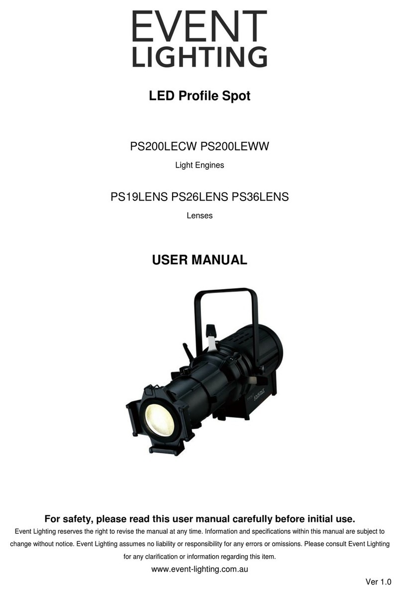 Event Lighting PS200LECW user manual