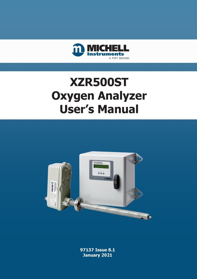 PST Michell Instruments XZR500ST user manual