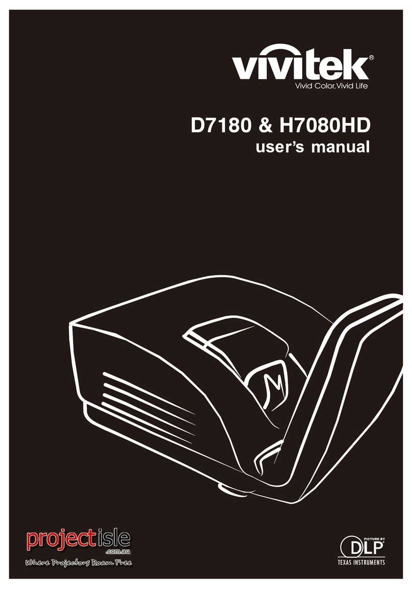 Vivitek H7080HD User manual Vivitek H7080HD User manual