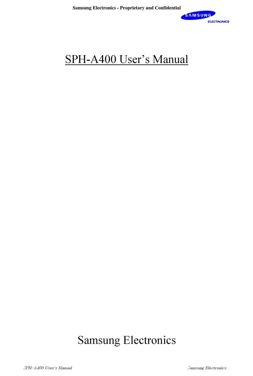 Samsung SPH-A400 User manual